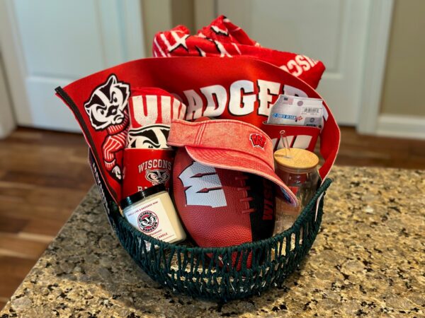 Badger Bros Welcome to Madison Gameday Basket - mindyKNOWS Wisconsin