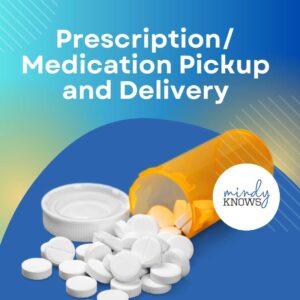 prescription/medication pickup and delivery pill bottle