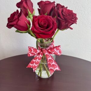 🌹 Half-Dozen Roses in Mason Jar (Add-On) - mindyKNOWS NAU