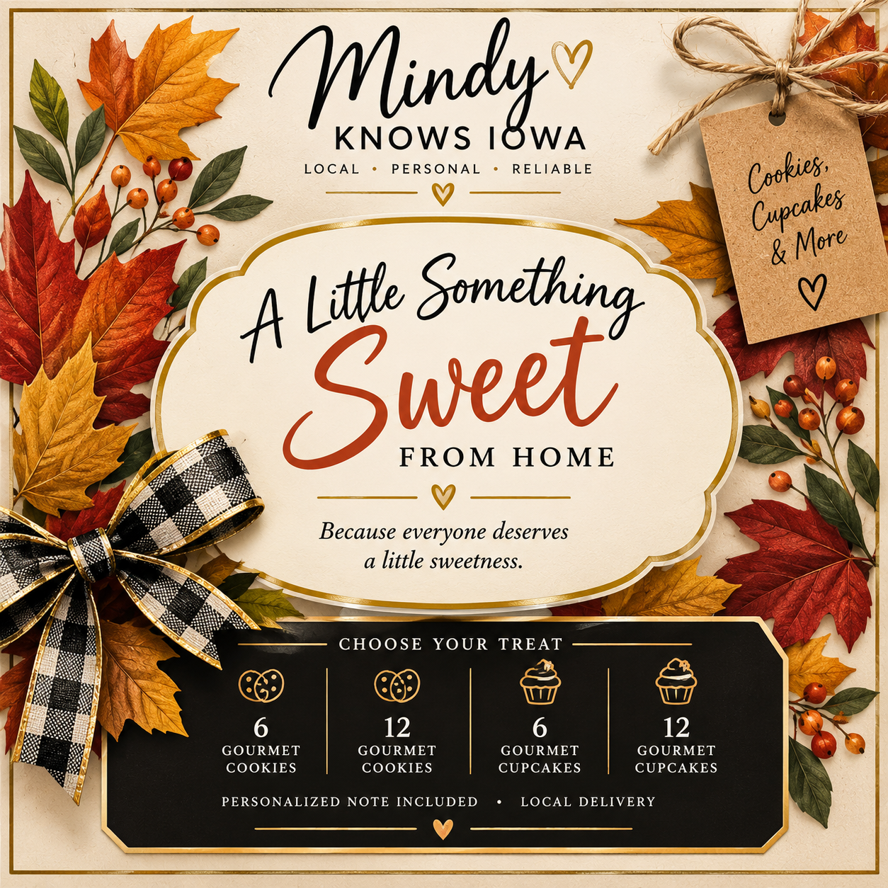 Fall Sweet Treat Cupcake/Cookie Package - MindyKNOWS Iowa - Image 3